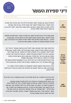 דיני ספירת העומר